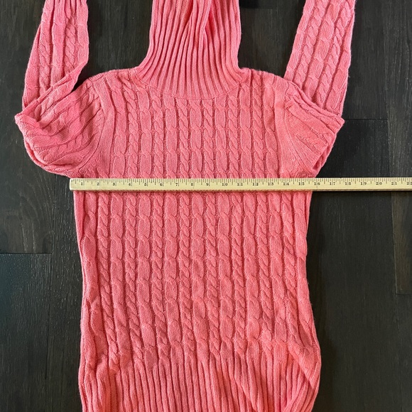 Peach turtleneck wool sweater - Picture 7 of 7